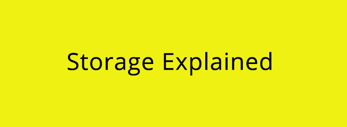 Seblod Storage Explained