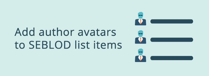 Add Author Avatars to List Items