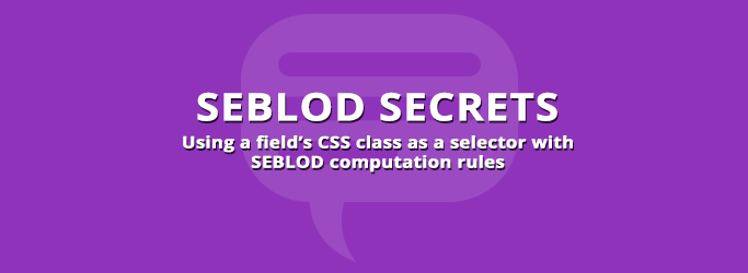 CSS Class Selector in Computation Rules